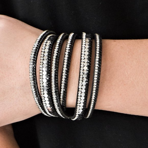 NWT Rock Star Attitude double wrap snap cuff - Picture 1 of 2